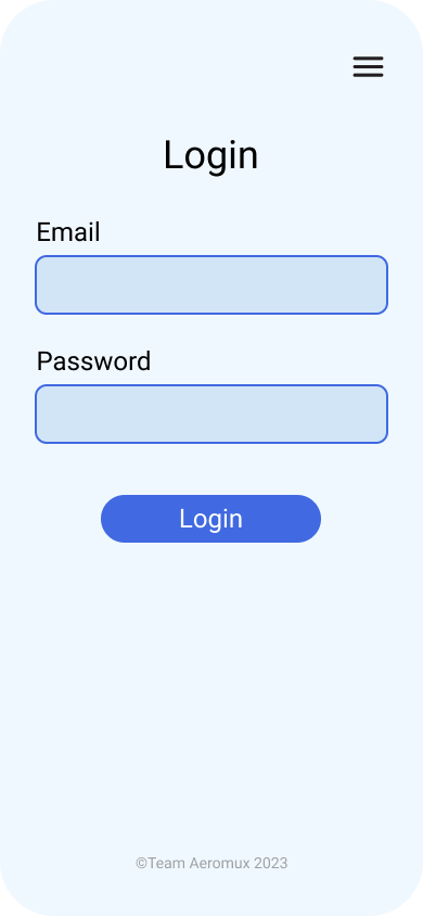 mobile login page